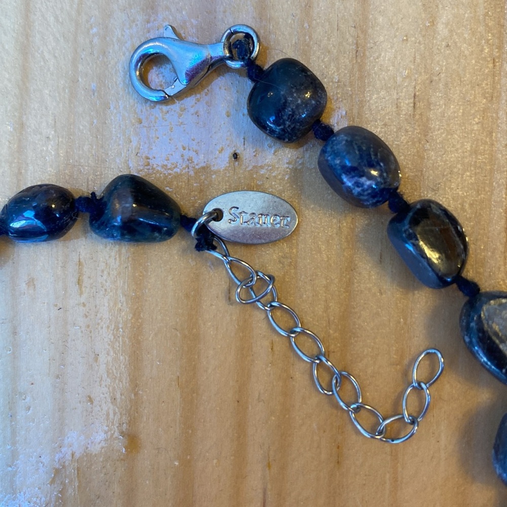 Stauer Raw Sapphire Graduated Nugget Necklace - Picture 5 of 6